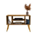 Ver imagem 2 de Rack Intense 4 Nichos P/ Tv 40 Polegadas Pés Retrô Sala/ Escritório