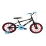 Bicicleta Monark Bmx Aro 16 Preto Fosco Com Vermelho - 1