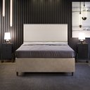 Ver imagem 3 de Cabeceira Cama Box Queen com Tachas 160 Cm Vicenza L02 Linho Cru - Lyam Decor