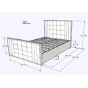 Ver imagem 3 de Cama com Cabeceira King Size Estofada Uvaia 195cm Suede: Verde