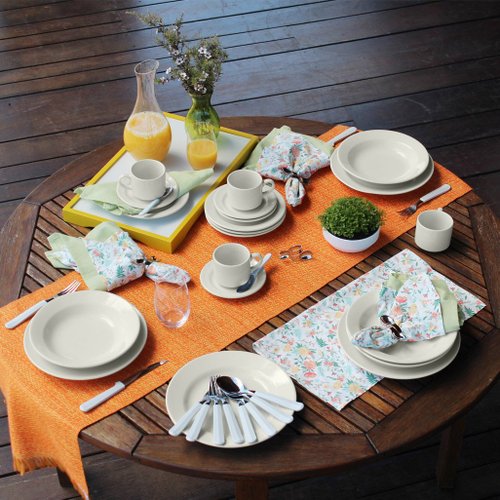 Jogo para Cha Soleil White Porcelana Oxford - Casa Canto