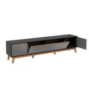 Ver imagem 6 de Rack Kappesberg 3 Portas Preto Fosco/chumbo 218 Cm