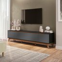 Ver imagem 1 de Rack Kappesberg 3 Portas Preto Fosco/chumbo 218 Cm