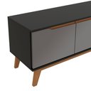 Ver imagem 5 de Rack Kappesberg 3 Portas Preto Fosco/chumbo 218 Cm