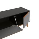 Ver imagem 7 de Rack Kappesberg 3 Portas Preto Fosco/chumbo 218 Cm