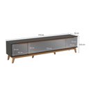 Ver imagem 3 de Rack Kappesberg 3 Portas Preto Fosco/chumbo 218 Cm