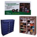 Ver imagem 1 de SAPATEIRA DUPLA 6 PRATELEIRAS ESTANTE ORGANIZADOR 2 EM 1 Guarda-Roupa GRANDE ARMARIO Portátil DESMON