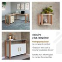 Ver imagem 4 de Gaveteiro Escritório com 3 Gavetas Dalla Costa 100% Mdf Cor:off White com Gold