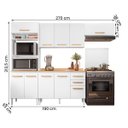 Ver imagem 2 de Conjunto de Cozinha Nina Modulado com 10 Portas e 2 Gavetas