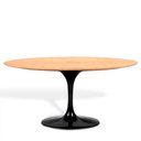 Ver imagem 1 de Mesa Saarinen Oval Freijó 180x100cm - Base Preta