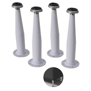 Pé Regulável Cônico Branco 20cm 4 Unidades Archi