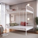 Ver imagem 1 de Beliche Queen/queen em Ferro - Margarida:branco