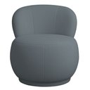 Ver imagem 6 de Poltrona Orgânica Aisha Base Fixa Bouclé Azul Claro - Nexta Casa