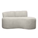 Ver imagem 3 de Sofá Namoradeira 2 Lugares Plaza Conceito Orgânico 200cm Bouclê Bege Sofa Store