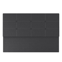 Cabeceira Estofada Casal 140 Cm Terra Linho Preto Skybox - 3