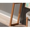 Mesa Estudo Ecrivaninha 90 Cm Sala e Quarto Moderno Trabalho Pés Madeira Premium Notebook Cor Branco - 4