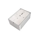Ver mais imagens de Arandela Luminária Vitra 3 Vidros Externa Branca + Led A60 12w Br. Quente St2953