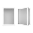 Ver imagem 6 de Arandela Luminária Vitra 3 Vidros Externa Branca + Led A60 12w Br. Quente St2953