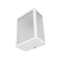 Ver imagem 5 de Arandela Luminária Vitra 3 Vidros Externa Branca + Led A60 12w Br. Quente St2953