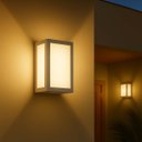 Ver imagem 2 de Arandela Luminária Vitra 3 Vidros Externa Branca + Led A60 12w Br. Quente St2953