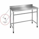 Ver imagem 2 de Mesa Lisa - Contraventado 1900x500 | Aço Inox 430