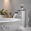 Ver imagem 4 de Torneira Banheiro Lavabo Misturador Monocomando Cascata Bica Alta