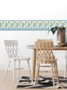 Ver imagem 1 de Faixa Decorativa Adesiva (autocolante) - Floral Amarelo e Azul