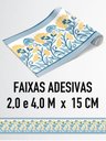 Ver imagem 5 de Faixa Decorativa Adesiva (autocolante) - Floral Amarelo e Azul