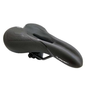 Selim Bicicleta Bike Preto Mtb Vazado Gel Elleven