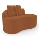 Ver imagem 7 de Kit 02 Sofás Orgânicos Living Bob 145cm 02 Lugares com 02 Almofadas Bouclê Terracota - Abmaza