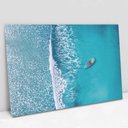 Ver imagem 1 de Quadro Decorativo em Canvas O Mar e o Barco TaColado Moldura Madeira 90 x 60cm