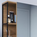 Ver imagem 6 de Armario Para Banheiro 60 cm Com Espelho Preto Mell P1015 PP