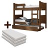 Beliche Solteiro Com Cama Auxiliar E 3 Colchões Malbec Maria Clara Framar - 2