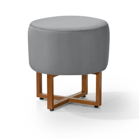 Puff Banqueta Pequim Decorativo em Veludo Recepção Já