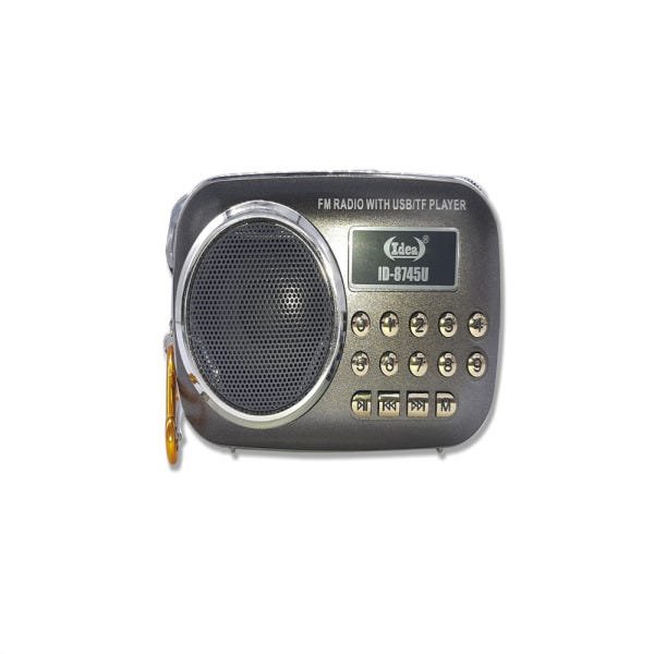 Rádio Portátil Recarregavel com Bluetooth FM USB Tf Player Caixinha de Som com Alca Bivolt - 3