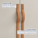 Ver imagem 5 de Guarda-Roupa Casal 6 Portas 6 Gavetas com Pés MDF 270cm Suavitá Bege Amêndoa Clean/Off White