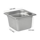Ver imagem 2 de Cuba Gastronômica de Inox Gn 1/6 de 100 Mm Dj16100ct Frigopro