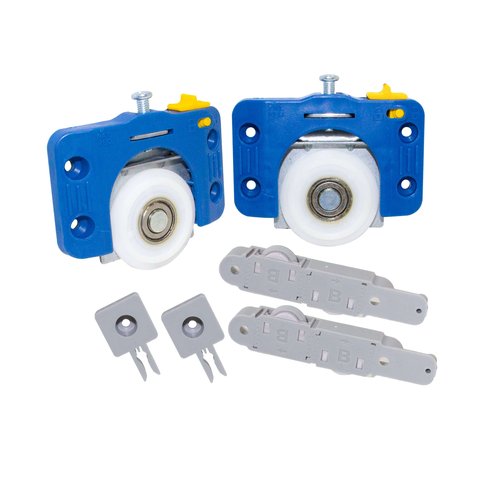 Kit roldanas porta correr de Armários Roldana 40mm c/rolamento 3kits