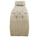 Ver imagem 3 de Maca Estética Estofada em Captonê Corino Bege - Dominic Decor