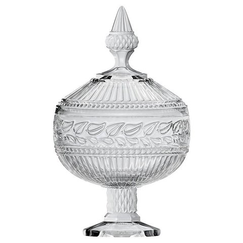 Potiche L'Hermitage Republic em Cristal c/ Pe 12x21,2cm