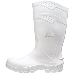 Bota PVC Cano Longo sem Bico Marluvas All Work 100AWORKCA Branco - Nº 44 - 2