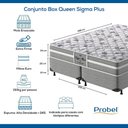 Ver imagem 6 de Conjunto Box Queen Mola Ensacada Probel Sigma Plus (158x198x50cm)
