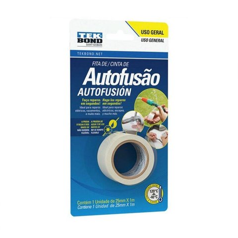 Fita de Auto Fusão 25mm X 1 Metro Tekbond