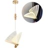 2 Luminária Pendente Led Borboleta Gold Bivolt Moderno 3000k - 2