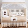 Jogo Enxoval Berço Bege Unisex Capa Impermeável 14 Un - 1