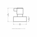 Ver imagem 2 de Acabamento Registro Base Docol 1.1/4 e 1.1/2 (grande) - Preto Fosco - Color Ice   Perflex
