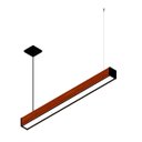 Ver imagem 3 de Pendente Horizontal Led Safira 36w 4000lm Bivolt - Madeira Maciça