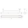 Pendente Horizontal Led Safira 36w 4000lm Bivolt - Madeira Maciça - 6