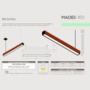 Ver imagem 5 de Pendente Horizontal Led Safira 36w 4000lm Bivolt - Madeira Maciça