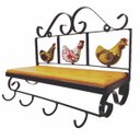 Ver imagem 3 de Prateleira Rústica Ferro E Madeira Galinha Caipira
